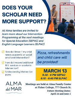 Does your scholar need more support?